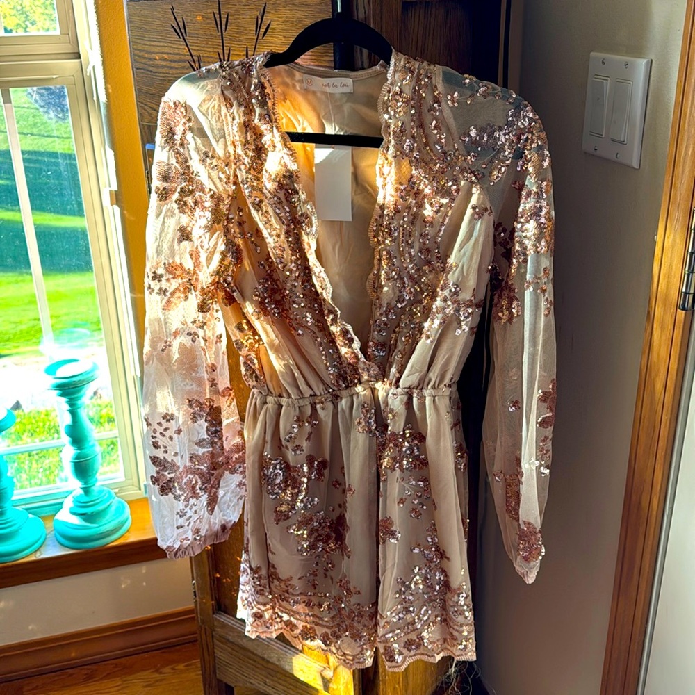 Champagne sparkle, romper